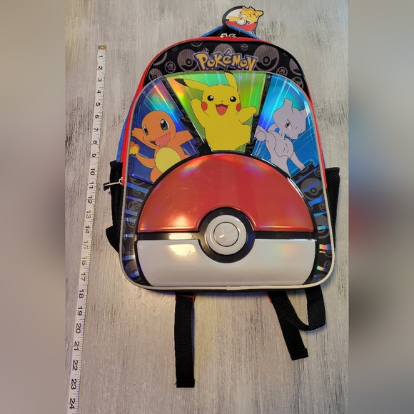 NWT Pokemon Backpack Pikachu Charmander Mewtwo - Picture 1 of 7